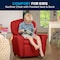 Flash Furniture Kids Recliner, 25" to 39" x 28", Upholstery Color: Red, Frame Material: Hardwood, Plastic BT-7950-KID-RED-GG - alternate 5